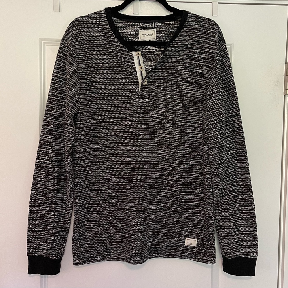 Frank & Oak Texture Knit Henley